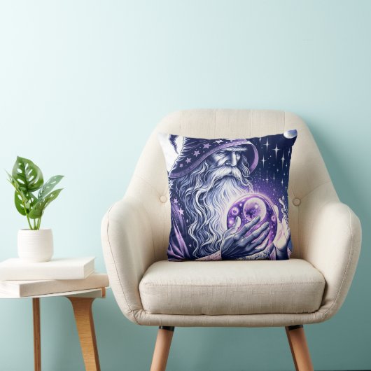 紫天空宇宙眼精水晶玉魔法使い クッション (椅子)