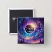 紫太陽のの天空で食べる 缶バッジ (正面&裏面)