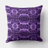 紫威厳のある クッション (裏面)