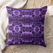 紫威厳のある クッション (ブランケット)