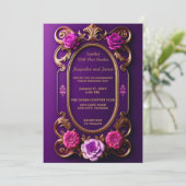 紫威厳のある 案内状 (スタンド正面)