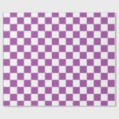 紫市松模様にと白 ラッピングペーパー (フラット)