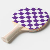 紫市松模様にと白 卓球ラケット (正面アングル)