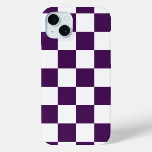 紫市松模様にと白 Case-Mate iPhoneケース (裏面)