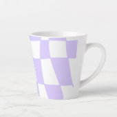 紫市松模様にファンキーラテ カフェラテマグ (右)