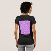 紫市松模様に Tシャツ (裏面フル)