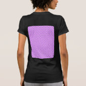 紫市松模様に Tシャツ (裏面)