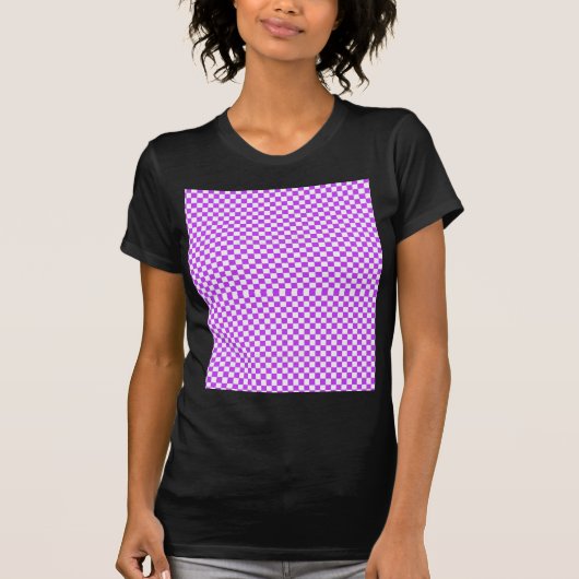 紫市松模様に Tシャツ (正面)