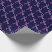 紫帯がん認識度 ラッピングペーパー (角)