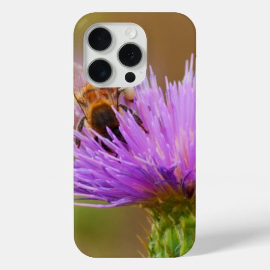 紫忙しのアザミの密集写真 Case-Mate iPhoneケース (裏面)