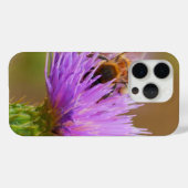 紫忙しのアザミの密集写真 Case-Mate iPhoneケース (裏面 (横))