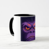 紫怒のサル マグカップ (正面左)