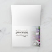 紫悔やみや弔慰カード15aの色合い カード (内部)