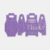 紫感謝していのフェイクグリッター フェイバーボックス (折り畳みなし)