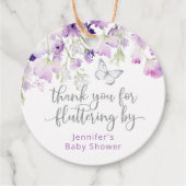 紫感謝していはクラシックの丸で フェイバータグ (正面)