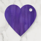 紫感謝してい抽象芸術結婚式の引き出物ラベル フェイバータグ (裏面)