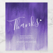 紫感謝してい絵画結婚抽象芸術 ワインラベル (シングルラベル)