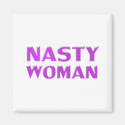 紫扱いにく白 マグネット (正面)