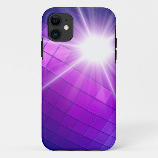 紫抽象芸術モザイク星光 Case-Mate iPhoneケース (裏面)