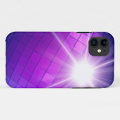 紫抽象芸術モザイク星光 Case-Mate iPhoneケース (裏面(横))