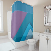 紫数々の青緑 シャワーカーテン (インサイチュ)