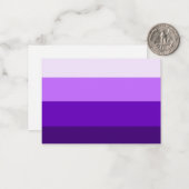 紫数々の2ノートカード ノートカード (正面/裏面インサイチュ)