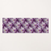 紫日本のの菖蒲パーソナライズされた花 ヨガマット (正面(横))