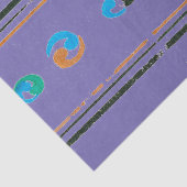 紫日本のプリントにおける木版ティッシュペーパー 薄葉紙 (詳細)