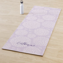 紫日本の花インスパイア模様モノグラム