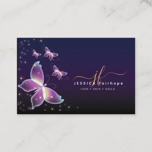 紫明エレガントるい蝶 名刺 (正面)
