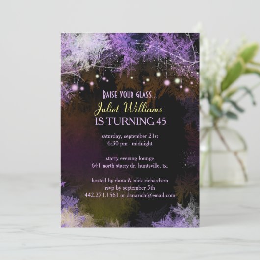 紫星の森の誕生日パーティー 招待状 (スタンド正面)