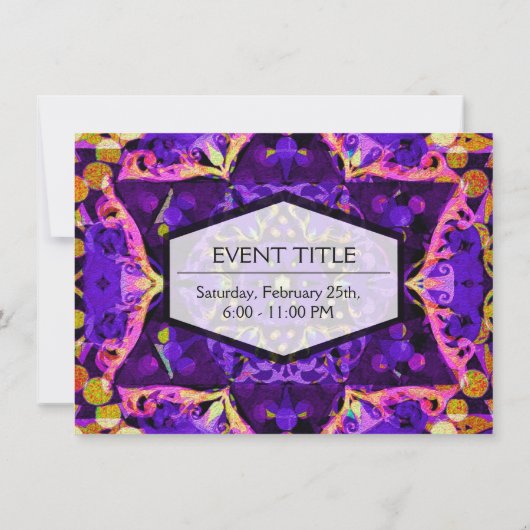 紫星曼荼羅 招待状 (裏面)