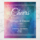 紫星雲結婚雲 ワインラベル (シングルラベル)