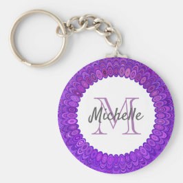 紫曼荼羅鳥羽モノグラム キーホルダー