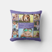 紫最高の叔母フォトコラージュ クッション (正面)