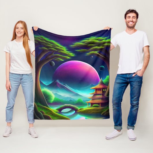 紫月 フリースブランケット (インサイチュ)