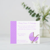 紫来の赤ん坊シャワーを浴びる客車に沿って 招待状 (スタンド正面)