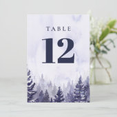 紫松素朴林のテーブル番号 招待状 (スタンド正面)