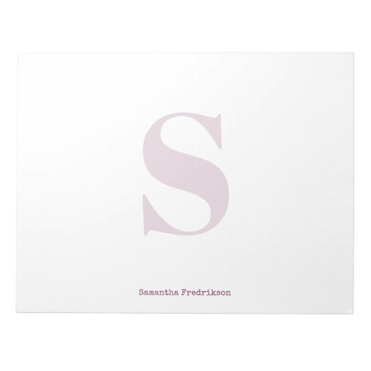 紫梅ダークベリーモノグラムスタイリッシュタイプライター ノートパッド (正面)