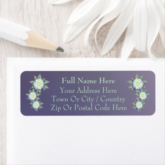 紫梅ティール（緑がかった色） ラベル (インサイチュ)