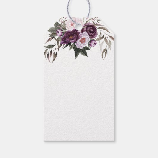 紫梅ピンク牡丹ありがとう | ギフトタグ (裏面)