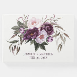 紫梅ピンク牡丹の緑結婚色 ゲストブック