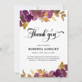 紫梅フローラ葬祭記念碑 サンキューカード (正面)