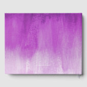 紫梅モダン美術特製ウェディングゲストブック ゲストブック (裏面)