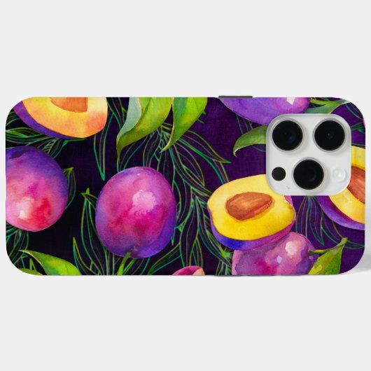 紫梅模様 Case-Mate iPhoneケース (裏面 (横))