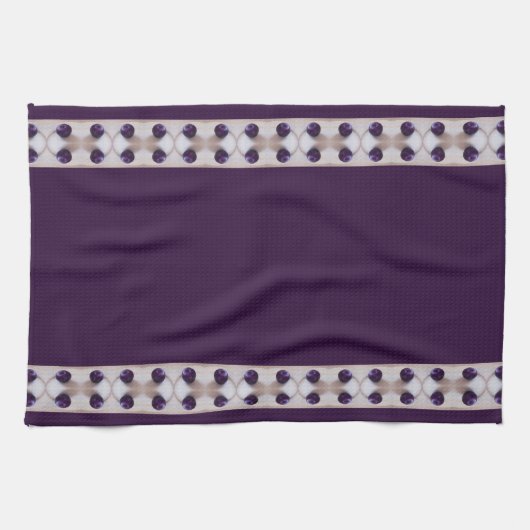 紫梅 キッチンタオル (横)