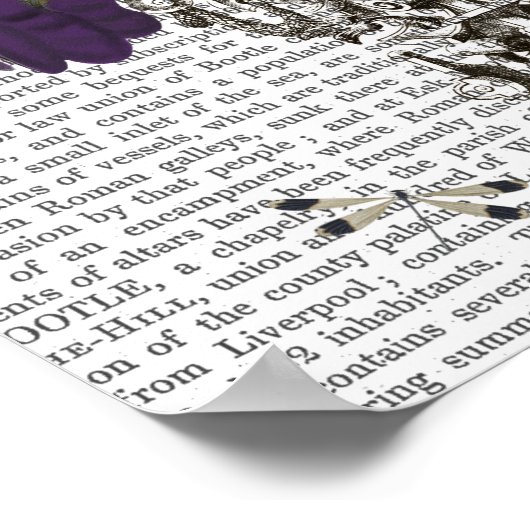 紫梟〔雄ジカの〕枝角 ポスター (角)