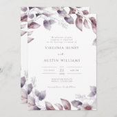 紫植物学結婚院 招待状 (正面/裏面)