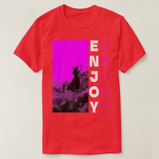 紫楽しむ Tシャツ (デザイン正面)