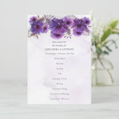 紫水彩菊結婚の プログラム (スタンド正面)